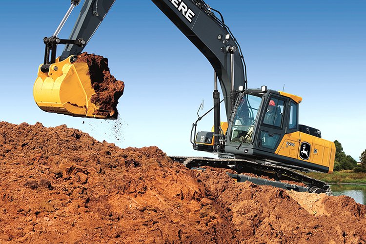 Экскаватор John Deere E230 (болотоход)